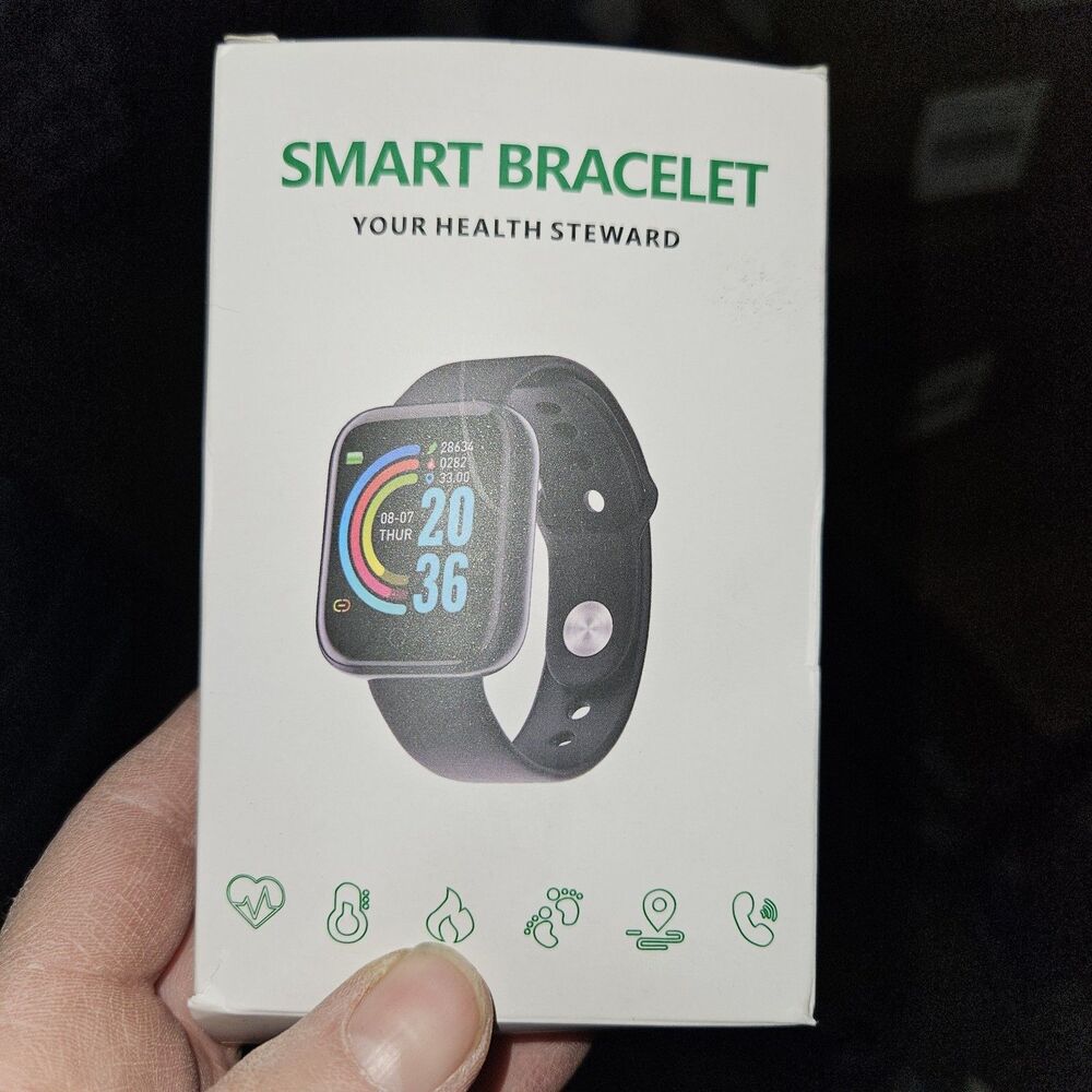 Smart Fitness Tracker Watch Heart Rate Step Counter Waterproof Sleep Track